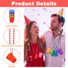 48 Pack Plastic Shot Glass Necklaces Party Favors 6 Colors,2Oz