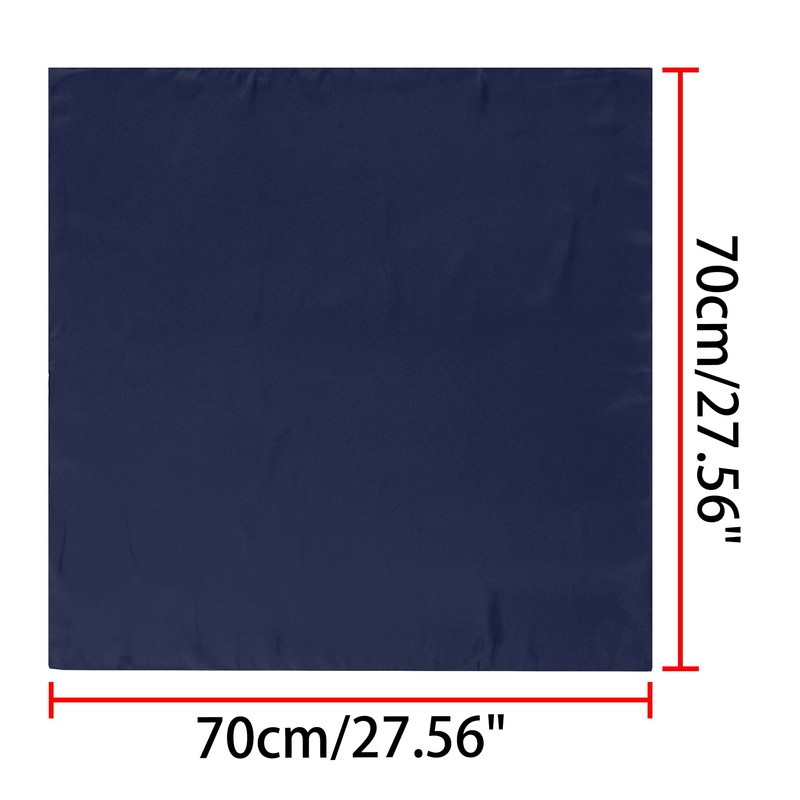 Allegra K Scarf, Plain, Square, Neckerchief, 27.6 inches (70 cm),