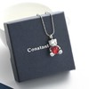 constantlife Teddy Bear Cremation Jewelry Ashes Heart Urn Necklace for