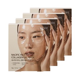 NACIFIC Collagen Gel Facial Mask (Rice Peptide) 16EA Set Hydrogel Deep Korean Face Mask Hydrating Overnight Elasticity Firming Pore Minimizing for All skin types