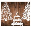 4pcs Christmas Tree Die Cuts,Merry Christmas Snowflake Metal Cutting Dies