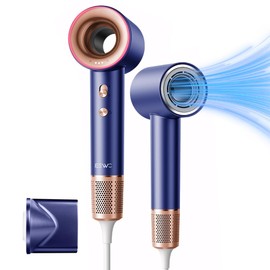 JESWO Secador de Pelo Iónico de Diseño Hueco, 110,000RPM Motor Sin Escobillas Secado Rápido, 1600W Secadora de Cabello Profesional Bajo Ruido con...  