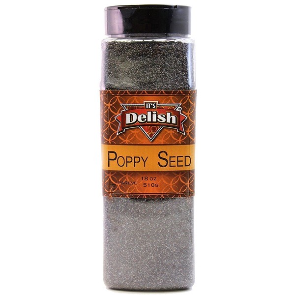 Poppy Seeds by Its Delish, 18 Oz. Large Jar