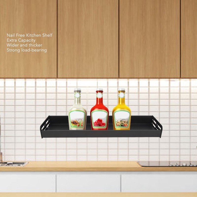 50cm Wall Mounted Spice Rack Multifunctional Wall Organizer Wall Storage