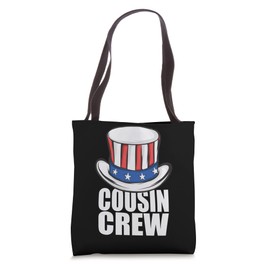 Cousin Crew 4th of July Uncle Sam's Hat Family Matching Tote Bag