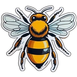 3PC 3'' Bee Sticker Vinyl Stickers, Laptop Decal, Water Bottle Sticker, Car Decal, Skateboard Stickers, Funny Stickers, Bumper Stickers, Gift for Lover 2