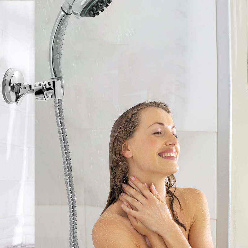 Shower Head Holder Suction Cup Shower Head Holder, Adjustable Height