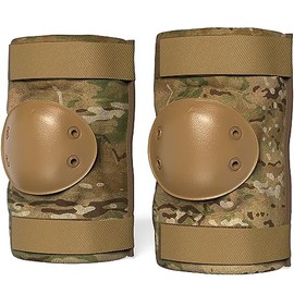 Paclord PRO Tactical Style Multi-Level Protection Elbow Pads, Small Size, Multicam, 1 Pair - Hard Cap & Adjustable Grip for Free Movement - All Day Comfort, Made in USA