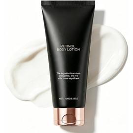 Loción Corporal con Retinol Anti-Edad - Crema Hidratante para el Cuerpo con Retinol y Ceramidas - Trata Arrugas, Flacidez y Daño Solar - 100g- Pieles Secas, Normales, Mixtas - Uso Diario (1PC)