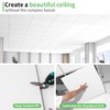 Art3d 24"x24" Smooth Drop Ceiling Tiles (48 Sq.Ft), 12-Pack 2ft
