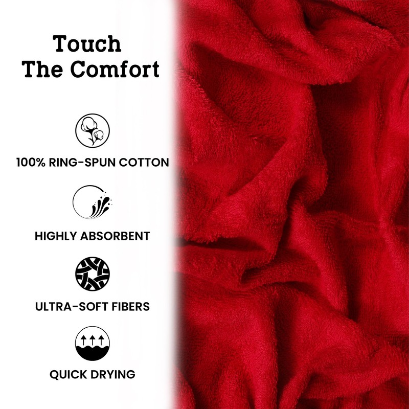 Casa Lino 4 Piece Bath Towel Set | 1 Bath