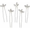 Cubahop Bridal Wedding Hair Pins Gold Bridal Crystal Hair Clips