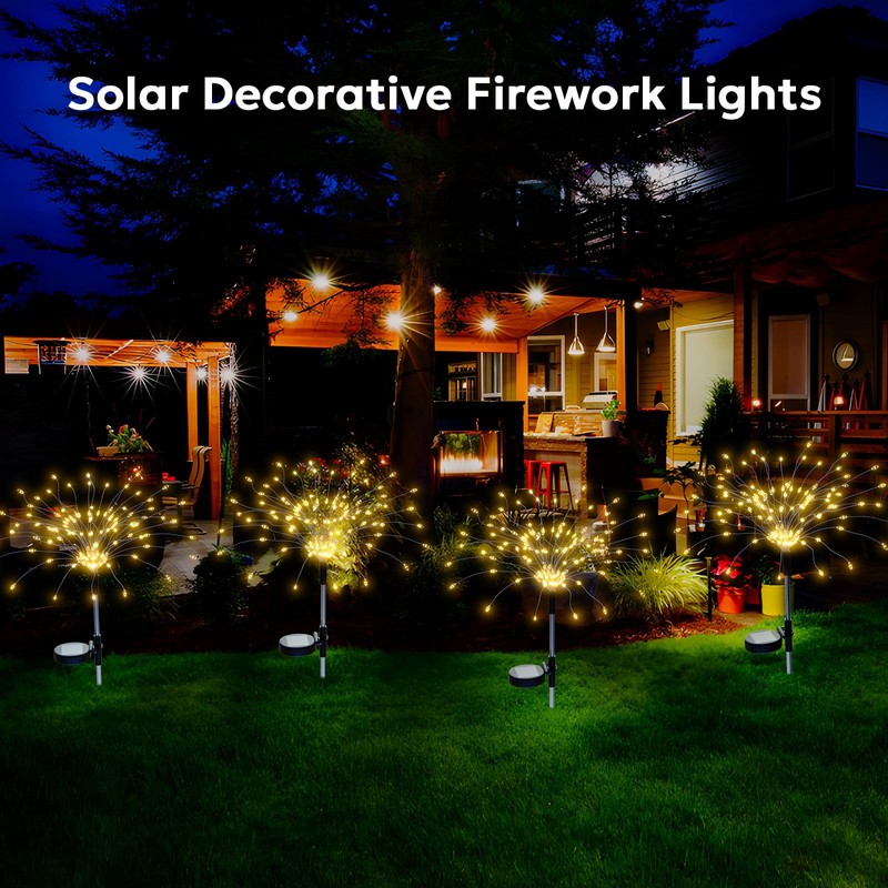 Soarling Solar Firework Light, Outdoor Solar Garden Decorative Lights, 4
