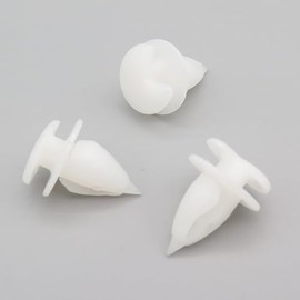 VVO Fasteners- White Plastic Side Skirt, Sill Moulding Cover Trim Clips for Alfa Romeo Giulietta, (Pack of 10)