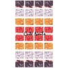 600 Rhinestones 3-7 mm Shapes Gold/Orange – Cute Nails