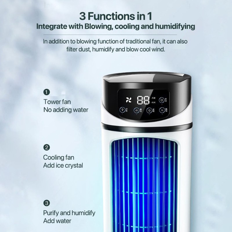 Portable Mini Air Conditioner Mobile Multifunction Air Cooler Fan Water