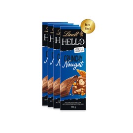 Lindt & Sprüngli Hello Crunchy Nougat Chalkboard Pack of 4 x 100 g
