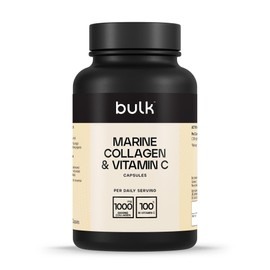 Bulk Marine Collagen & Vitamin C Capsules, 2160 mg Per Serving, Pack of 60