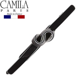 Camila Paris CP2812 French Hair Barrettes Clips for Girls, Handmade, Metal-Free Closure Strong Hold Grip Hair Clips for Women, No Slip Durable Styling Girls Hair Accessories, Made in France