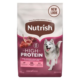 Nutrish High Protein Beef, Potato & Peas Recipe with Venison & Lamb Dry Dog Food, 12 lb. Bag, Packaging May Vary (Rachael Ray)
