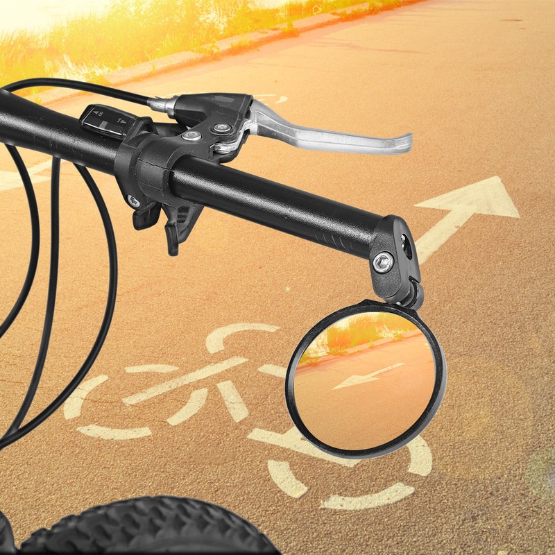 Bicycle Handlebar Review Rear Back View 180 Rotation Mirror for