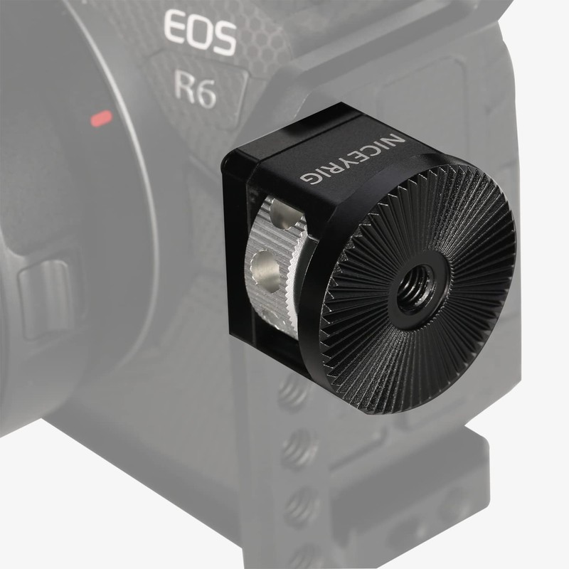 NICEYRIG Rosette Adapter for 1/4’’ Locating Pin Mount, Compatible with