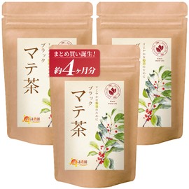 Warm Farm Black Mate Tea Bag 0.07 oz (2 g) x 40 Packets, 3 Bag Set, Easy to Drink Roast Mate, Tea Leaves, Drinking Salad, Healthy Tea