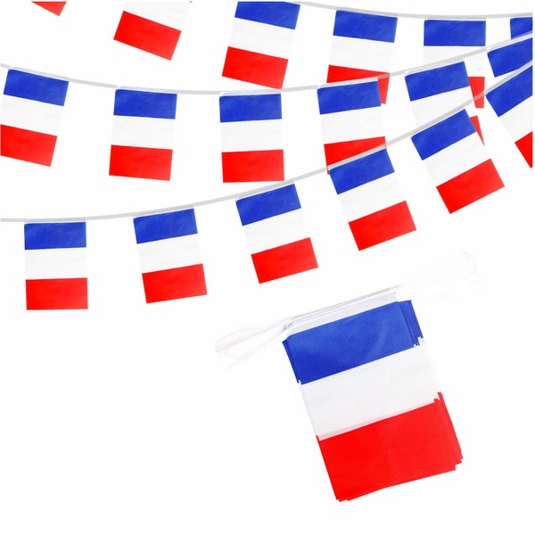 French Flags Bunting France Bunting Oly 2024 Decorations 10m 30