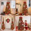 MARTINE MALL Pre-Decorated 3FT Small Christmas Tree with 50 LED