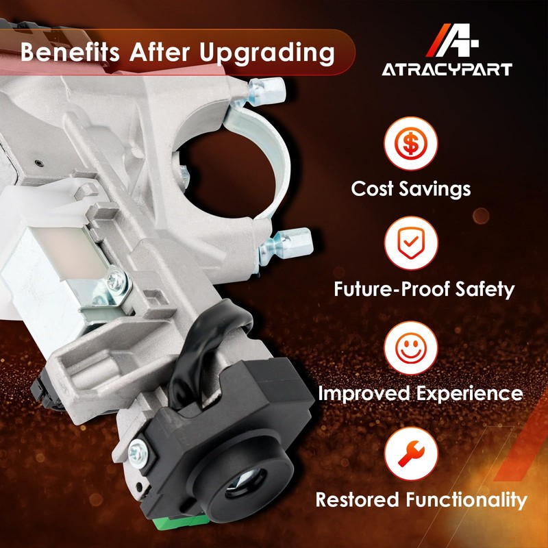 Ignition Switch Lock Cylinder, Compatible with 2003-2005 Honda Civic 1.3L