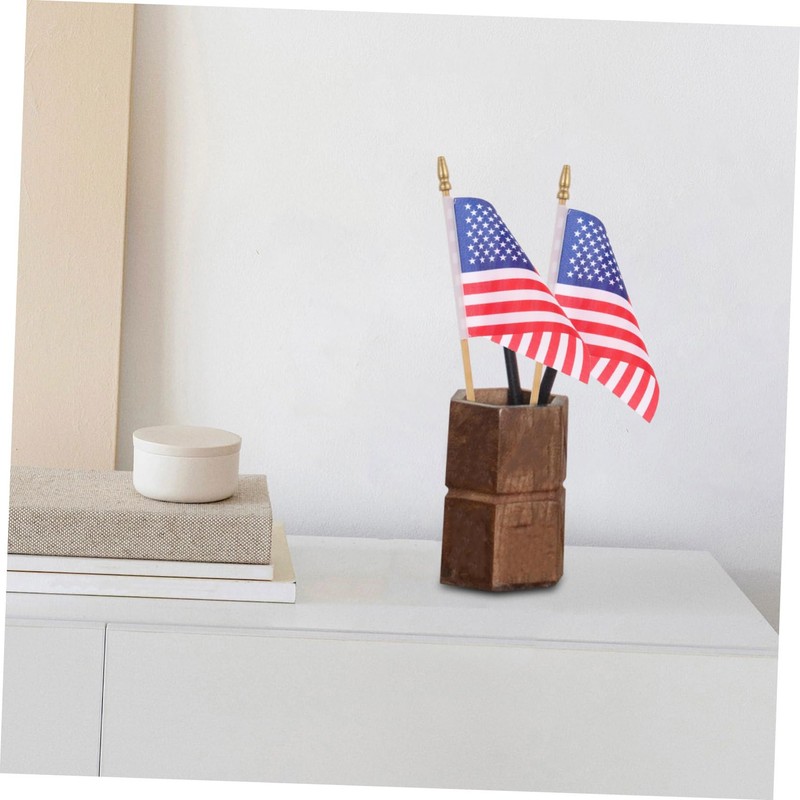 FUNOMOCYA American Flag Stick 40 Mini Flags Handheld for 4th