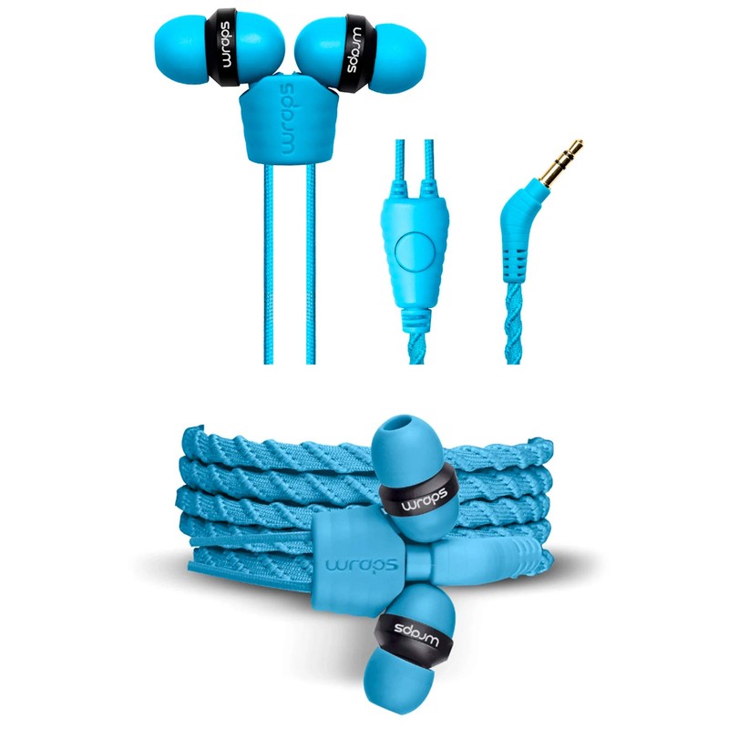 Wraps Talk (with Mic) Wristband Bracelet In-Ear Headphones (High Comfort