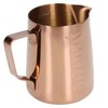 Frothing Cup, Coffee Milk Pitcher 550ML With Scale Rose Gold