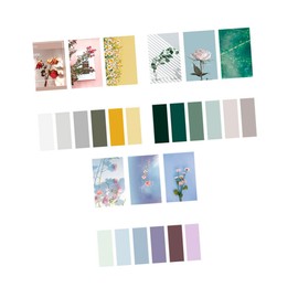 SEWACC 3Sets Retro Floral Self Stick Notepad Practical Tearable Memo Pad for Daily Notes Scrapbooking Home Office School Use Random Color