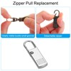 PATIKIL Zipper Pull Replacement, 4 Pcs Detachable Metal Zipper Tab