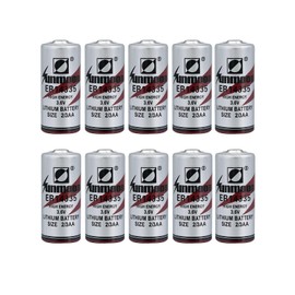 STEPMAX (10 Pack ER14335 2/3AA 3.6V 1650mAh Primary Lithium Battery for Smoke Alarm Smart Meters Temperature Monitors Flashlight