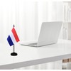 Netherlands Desk Flag Set, 2 Pack Dutch Table Office Flags,