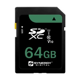 Synergy Digital Camera Memory Card, Works with Ricoh GR III Digital Camera Memory Card 64GB Secure Digital Class 10 Extreme Capacity (SDXC) Memory Card