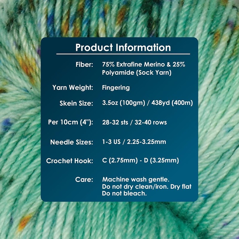 KnitPro Symfonie Terra Hilo teñido a mano, 75 % lana