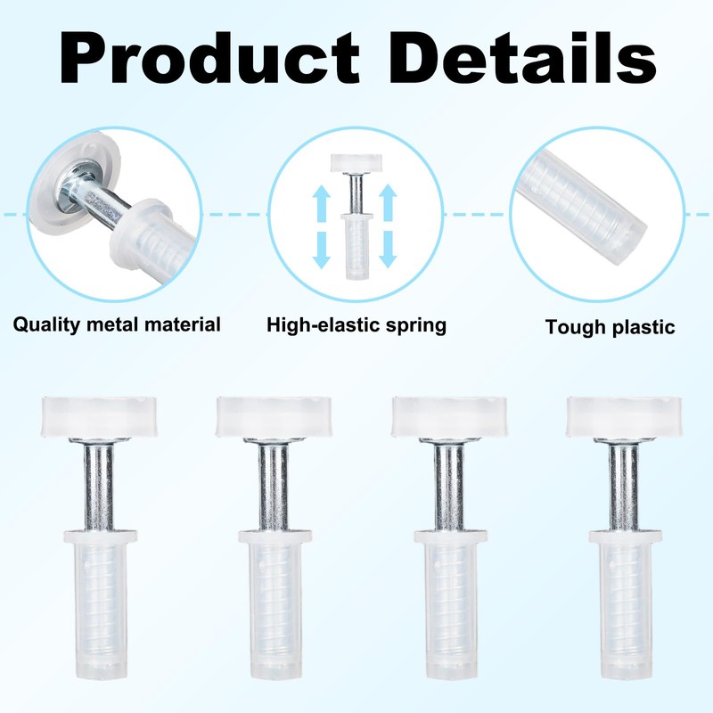 BOXOB 4pcs Bi-Fold Door Top Roller Guide Wheel and Top