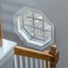 Autotech Park Precut Floral Octagon Window Film Shade, Self Adhesive