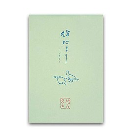 Hatoido Letter Set, Hatoyori, Vertical Rule, Cover (Green), Set of 30 Stationery and 10 Envelopes