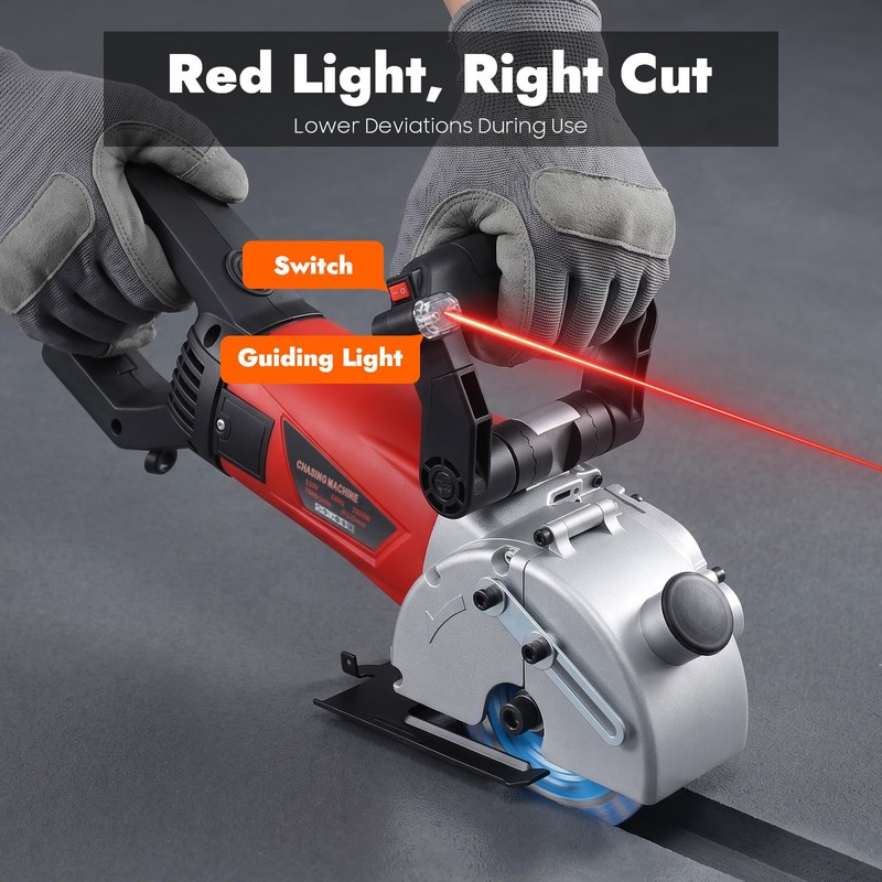 CUBELLIN Wall Chaser 2800W Electric Wall Chaser Cutting Machine with