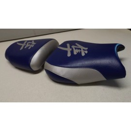 CUSTOM SEAT COVERS SEAT COVERS BLUE/SILVER WILL FIT 1 GEN HAYABUSA 99/00/01/02/3/