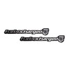 ERPART 2 x (Pair/Set) Turbo TURBOCHARGED Aluminum Emblems Badges for