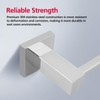 ACA Trading 250mm Square Towel Ring Rail 304 Stainless Steel