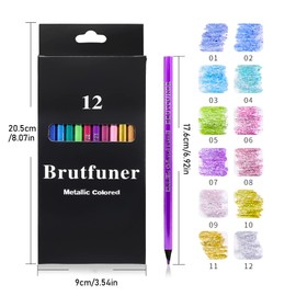 Diyxisk Colouring Pencils 12 Colours Colouring Pencils for Adults Set Pencils by Professional, Experienced Colour Artists, Wooden Pencils for Drawing