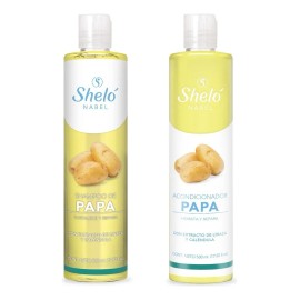 Shampoo + Acondicionador De Papa Sheló Reduce Canas