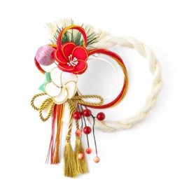 Shidai MD-40 New Year Decoration, Shimenrow, Fashionable, Dull Colors, Modern Decoration, Wreath Type, Dull White