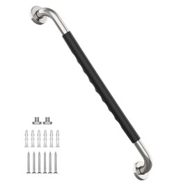 32 Inch Anti Slip Shower Grab Gold, Munzong Bathroom Grab Bar, Knurled Bathroom Balance Bar,Safety Hand Rail Support Handicap Elderly Injury Senior Assist Bath Handle